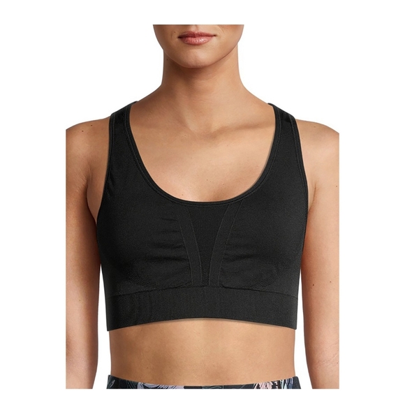 Avia NWT Moisture Wicking Seamless Reversible Racerback Sports Bra 859-64 - Picture 2 of 5